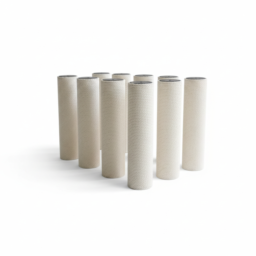 Set of paper rope scratching posts for replacement – Ivory Loft Tower